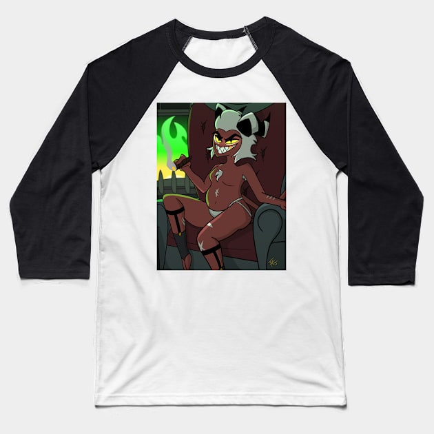 Pin Up Crim Baseball T-Shirt by Dango's Merch